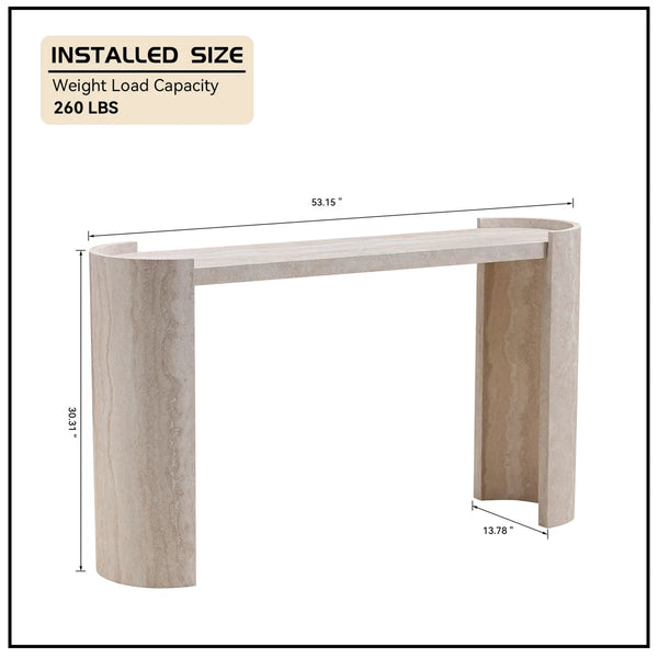 Modern MDF Console Table for Entryway, Hallway & Living Room | Contemporary Accent Table  Wooden Bazar