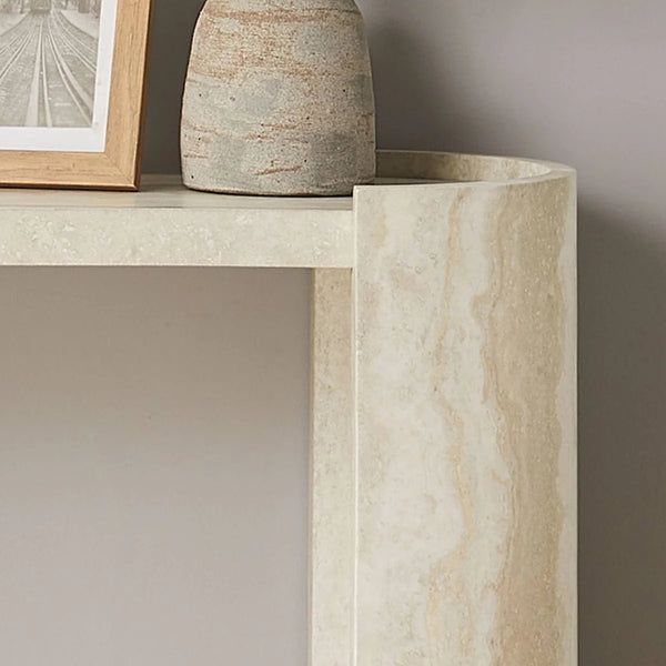 Modern MDF Console Table for Entryway, Hallway & Living Room | Contemporary Accent Table  Wooden Bazar