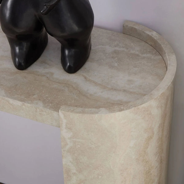 Modern MDF Console Table for Entryway, Hallway & Living Room | Contemporary Accent Table  Wooden Bazar