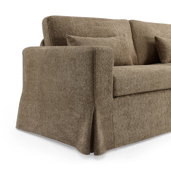 Brenda 3-Seater Sofa With Slipcover - Wooden Bazar