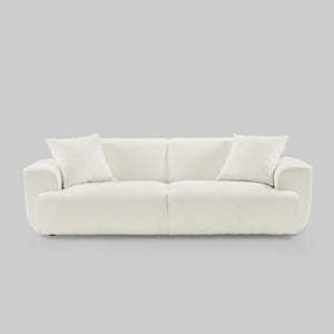Kelibor Modern Style 3Seater Sofa in boucle fabric - Wooden Bazar
