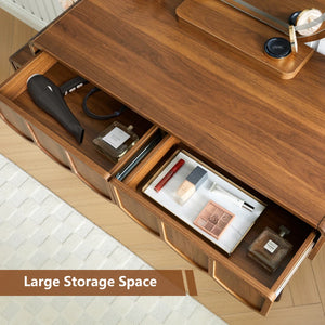 Makeup Vanity Set With Stool And Led Mirror  Wooden Bazar