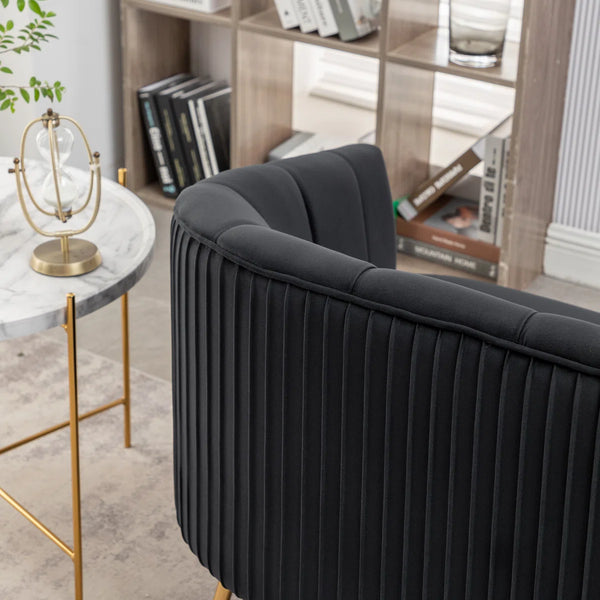 Velvet Loveseat  Wooden Bazar