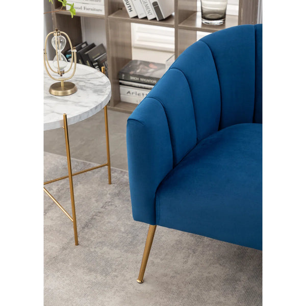 Velvet Loveseat  Wooden Bazar