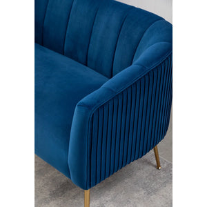 Velvet Loveseat  Wooden Bazar