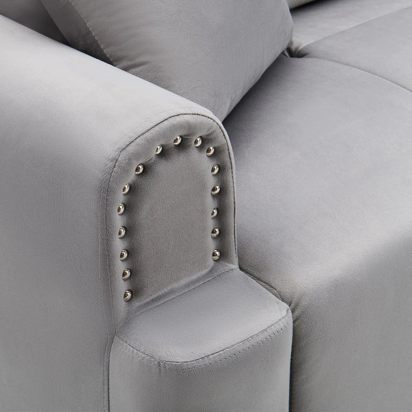 Erack 3-Seater Modular Sofa Couch with Velvet Finish