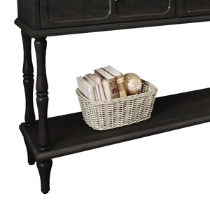Mid-Century Modern Console Table with 2 Drawers for Entryway & Living Room  Wooden Bazar