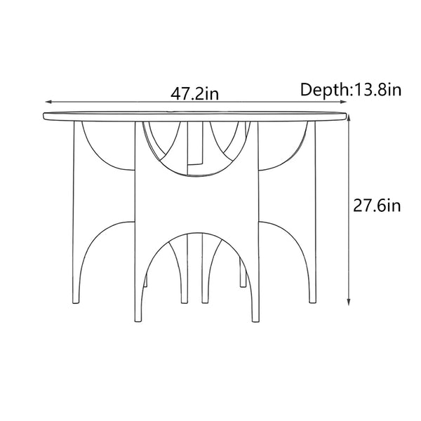 Mid-Century Modern Console Table for Entryway, Hallway & Living Room  Wooden Bazar