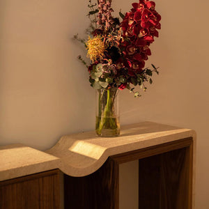 Mid-Century Modern Solid Wood Console Table for Entryway, Hallway & Living Room  Wooden Bazar