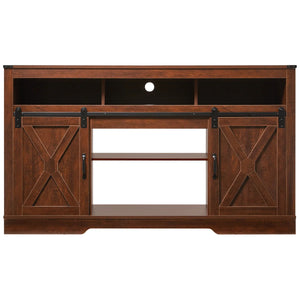 TV Media Console with Adjustable Shelf for Living Room  Wooden Bazar