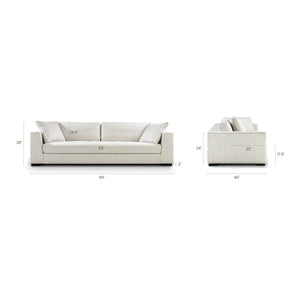 Cargon Modern Upholstered Fabric Sofa for Living Room