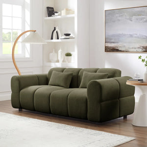Jaksi Upholstered Sofa - Wooden Bazar