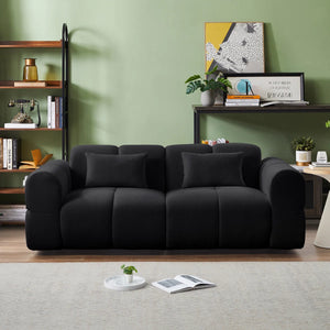 Jaksi Upholstered Sofa - Wooden Bazar