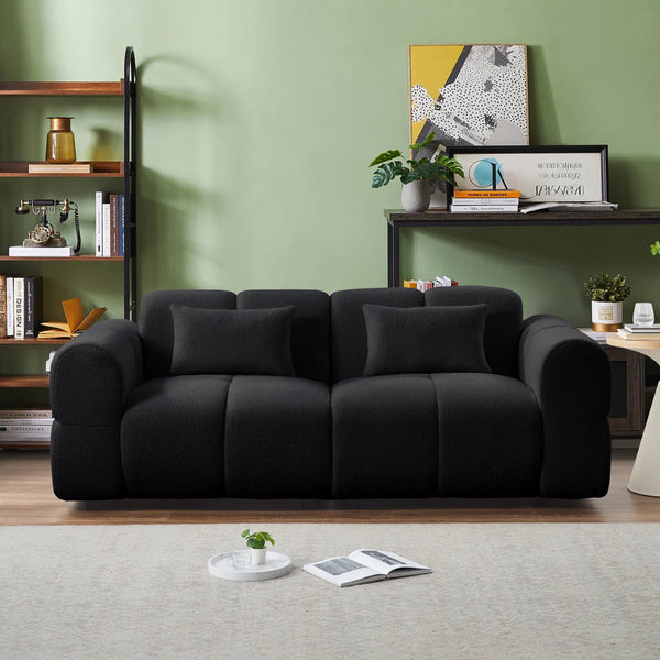 Jaksi Upholstered Sofa - Wooden Bazar