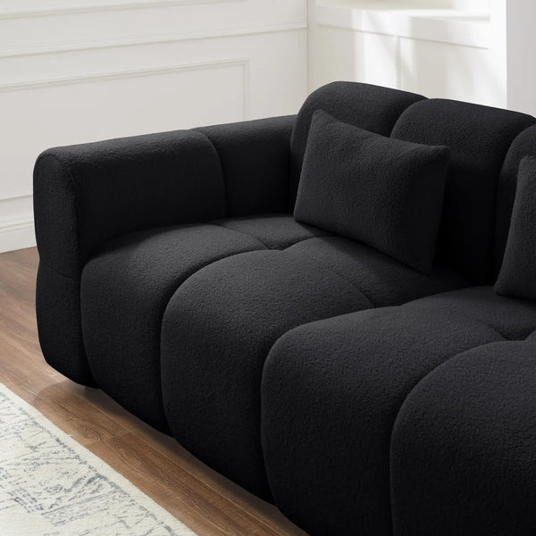 Jaksi Upholstered Sofa - Wooden Bazar