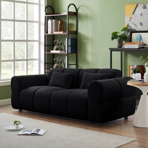 Jaksi Upholstered Sofa - Wooden Bazar