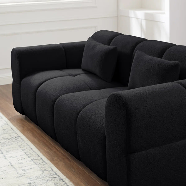 Jaksi Upholstered Sofa - Wooden Bazar