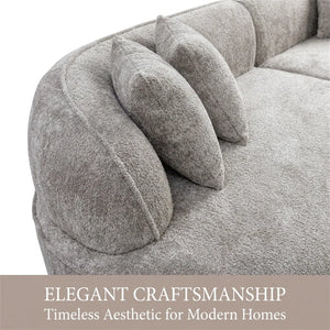 Modern Curved Oversized Sofa, Comfortable Fold-out Sofa Bed, Suitable For Living Rooms And Apartments