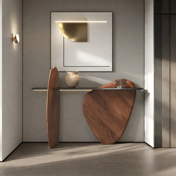 Modern Luxury Artistic Console Table for Entryway, Hallway & Living Room  Wooden Bazar