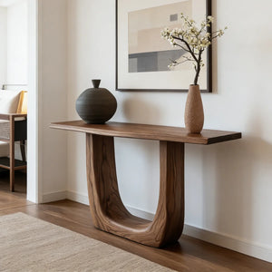 Hewitt Console Table for Entryway, Hallway & Living Room | Modern Accent Table  Wooden Bazar