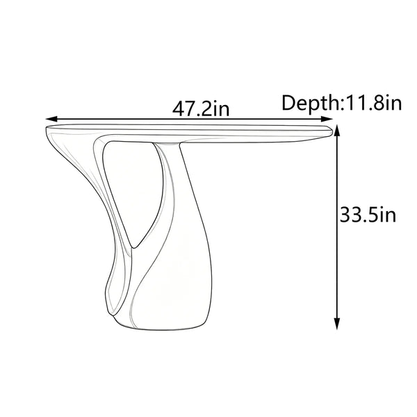 Modern Luxury Console Table for Entryway, Hallway & Living Room  Wooden Bazar