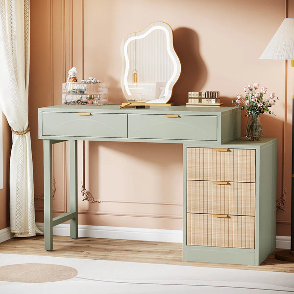 Modern Makeup Vanity Table  Wooden Bazar
