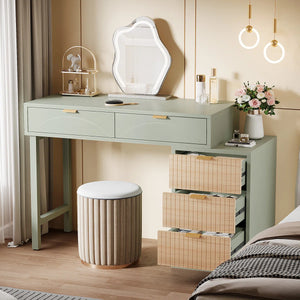 Modern Makeup Vanity Table  Wooden Bazar