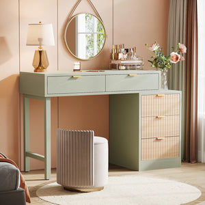 Modern Makeup Vanity Table  Wooden Bazar