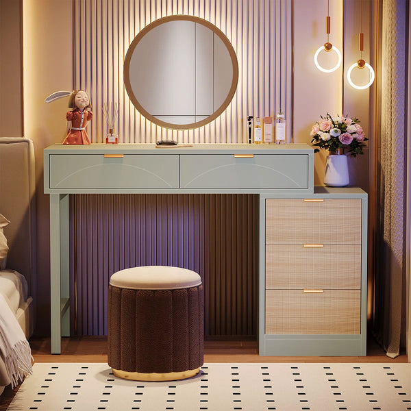 Modern Makeup Vanity Table  Wooden Bazar