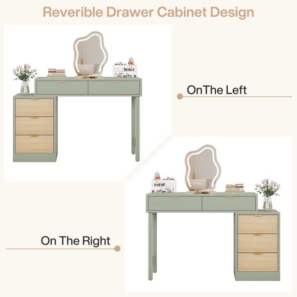 Modern Makeup Vanity Table  Wooden Bazar