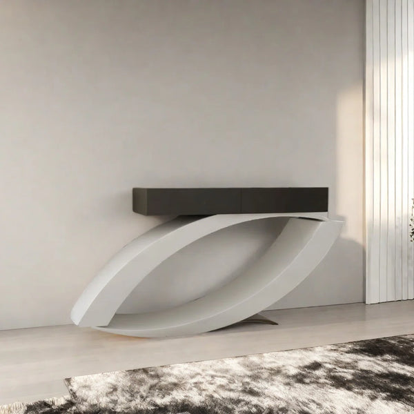 Modern Minimalist Artistic Console Table for Entryway, Hallway & Living Room  Wooden Bazar
