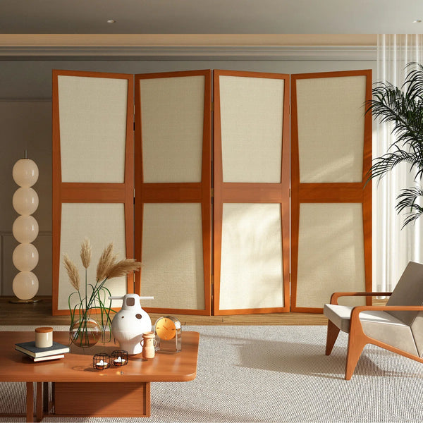 **Modern Minimalist Wooden Room Divider Screen**  Wooden Bazar