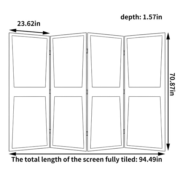 **Modern Minimalist Wooden Room Divider Screen**  Wooden Bazar