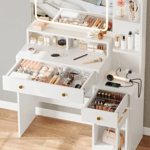 Modern Vanity Desk with Mirror Makeup Dressing Table for Bedroom  Wooden Bazar