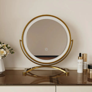 Modern Glass Top Vanity Table Set with Stool   Wooden Bazar