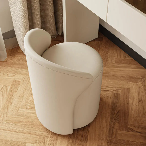Modern Glass Top Vanity Table Set with Stool   Wooden Bazar