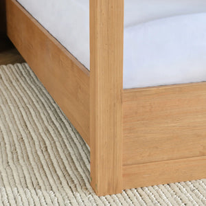 Cannon Solid Wood Canopy Bed - Wooden bazar