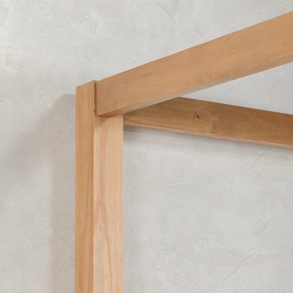 Cannon Solid Wood Canopy Bed - Wooden bazar