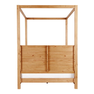 Cannon Solid Wood Canopy Bed - Wooden bazar
