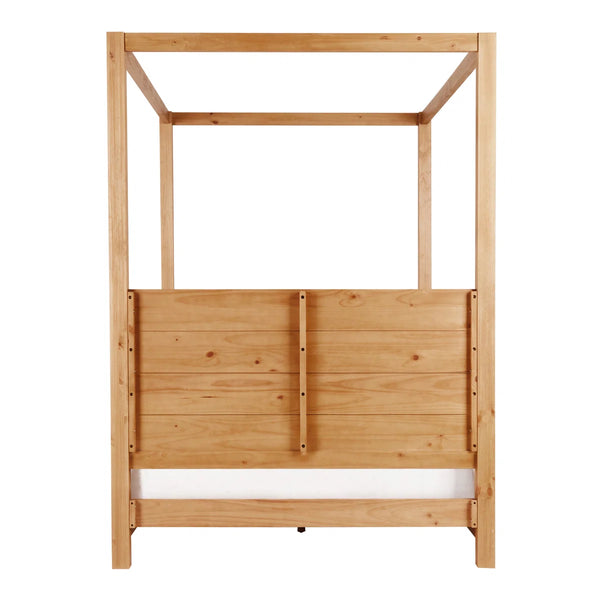Cannon Solid Wood Canopy Bed - Wooden bazar