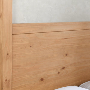 Cannon Solid Wood Canopy Bed - Wooden bazar