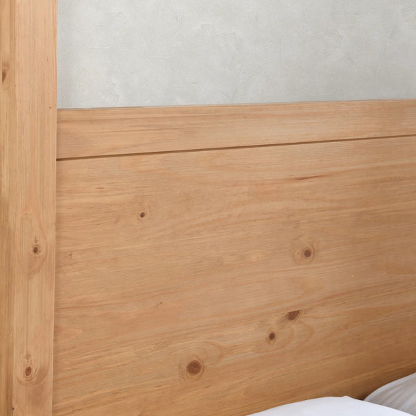 Cannon Solid Wood Canopy Bed - Wooden bazar
