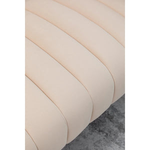 Velvet Loveseat  Wooden Bazar