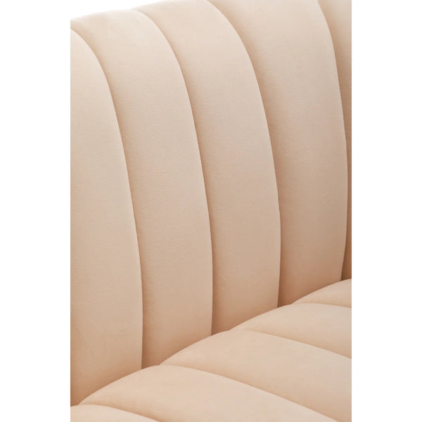 Velvet Loveseat  Wooden Bazar