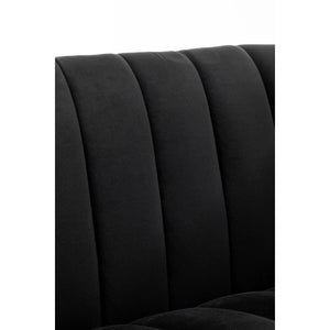 Velvet Loveseat  Wooden Bazar