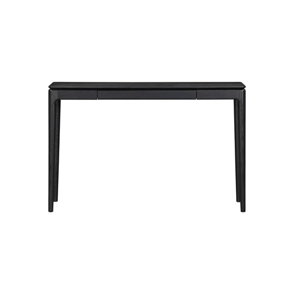 NTC Mingle 47-Inch Solid Wood Console Table with Hidden Drawer, Dark Walnut Finish  Wooden Bazar