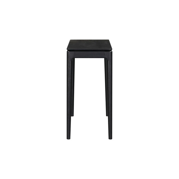 NTC Mingle 47-Inch Solid Wood Console Table with Hidden Drawer, Dark Walnut Finish  Wooden Bazar