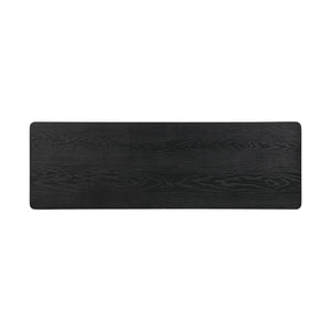 NTC Mingle 47-Inch Solid Wood Console Table with Hidden Drawer, Dark Walnut Finish  Wooden Bazar
