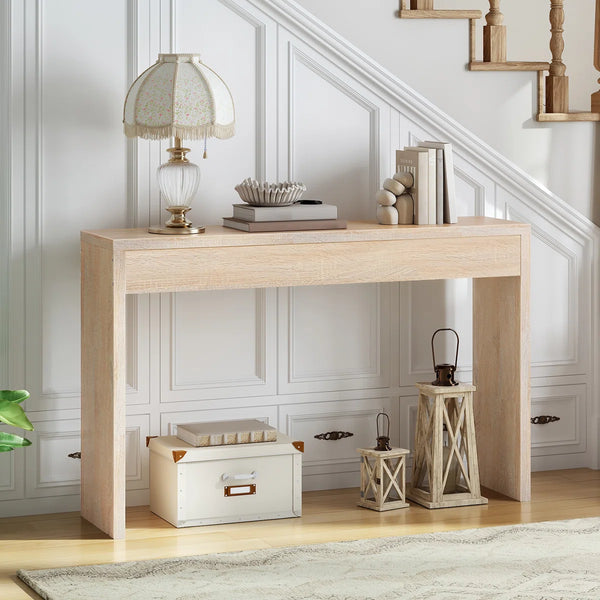 Nooriyah Narrow Console Table for Hallway, Entryway & Foyer  Wooden Bazar
