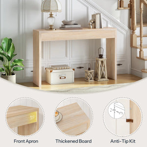 Nooriyah Narrow Console Table for Hallway, Entryway & Foyer  Wooden Bazar